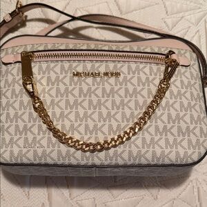 NWOT Michael Kors White and Pink Women's Bag